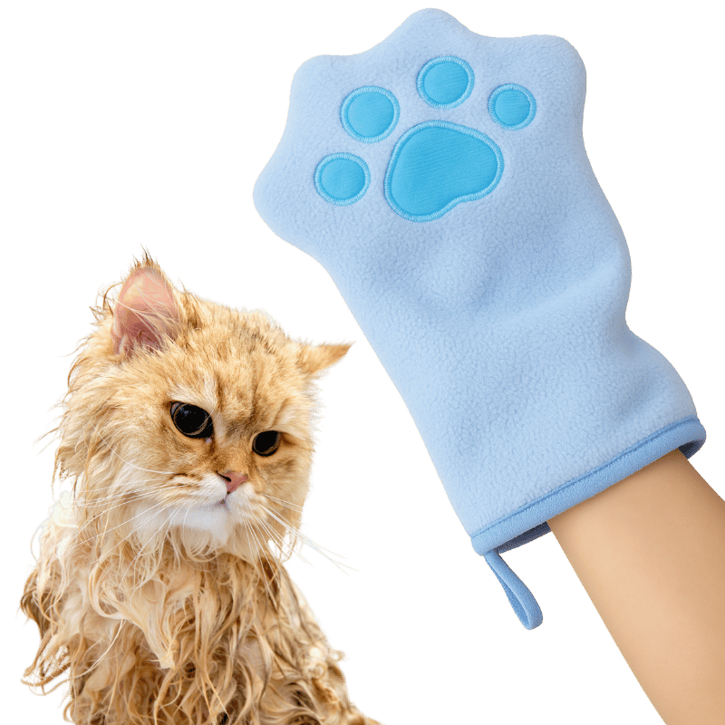 Gant Serviette pour Chat – Gant de Séchage en Microfibre Douce pour les Pattes Boueuses Gant Serviette pour Chat – Gant de Séchage en Microfibre Douce pour les Pattes Boueuses